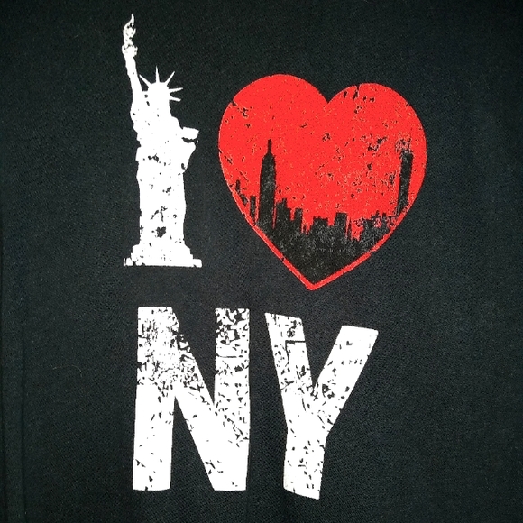 Vintage Black Tshirt Statue of Liberty T Shirt New York Tee I Love NY I♥️NY - Picture 2 of 6